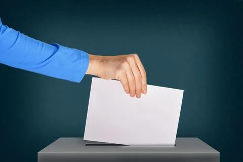 Voting box and elections concept Stock Photos
