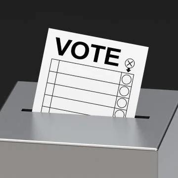 The voting box Stock Illustration