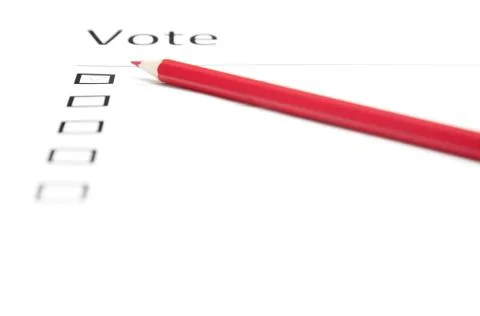 Voting bulletin Stock Photos