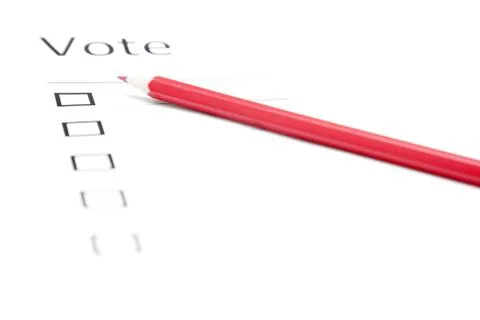 Voting bulletin Stock Photos