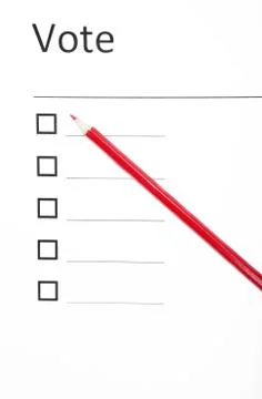 Voting bulletin Stock Photos