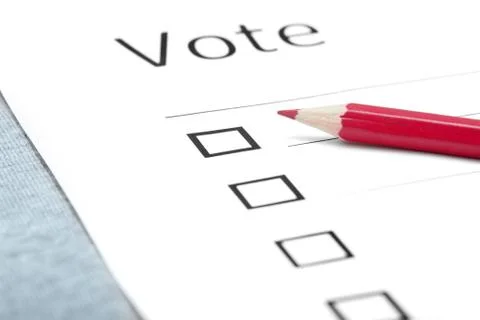 Voting bulletin Stock Photos
