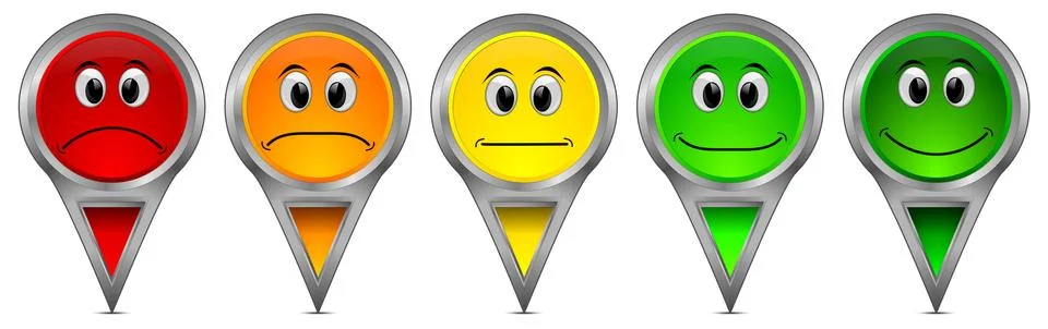 Voting Buttons - 3D illustration Illustrazione stock