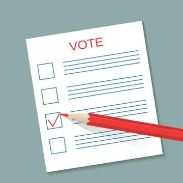 Voting concept picture Stock Illustration