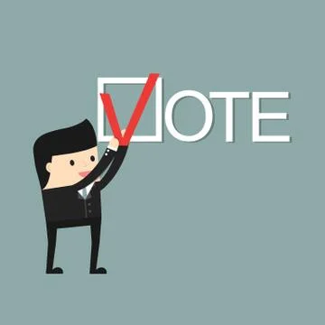 Voting concept picture Stock Illustration