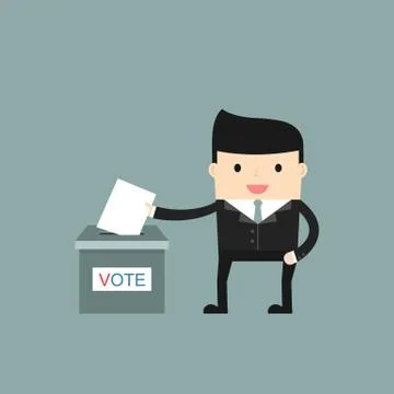 Voting concept picture Stock Illustration