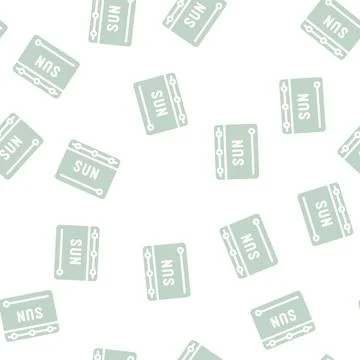 Voting date calendar glyph vector seamless pattern Stock Illustration