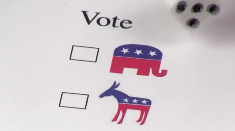 Voting with dice toss - HD Stock-Footage 5356719