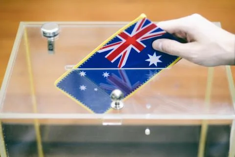 Voting , elections in Australia. Foto stock