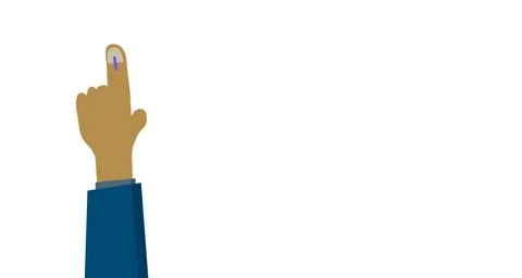 Voting hand sign Stock Illustration