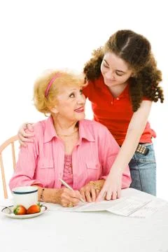 Voting - Help With Absentee Ballot Stock Photos