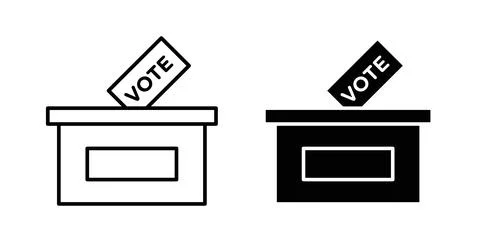 Voting icon symbol. Flat Vector illustration Stock Illustration