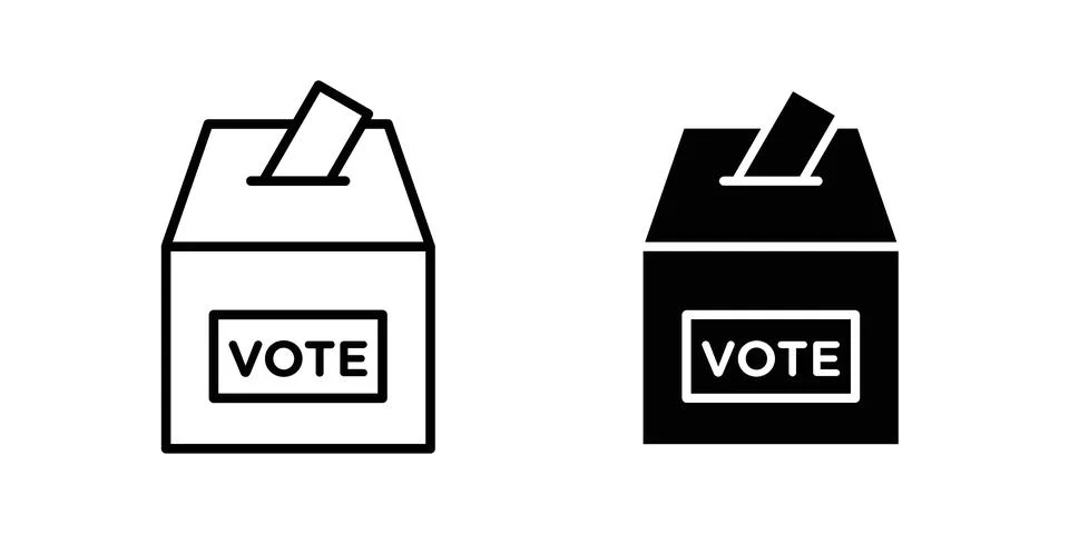 Voting icon vector design illustrations 스톡 일러스트