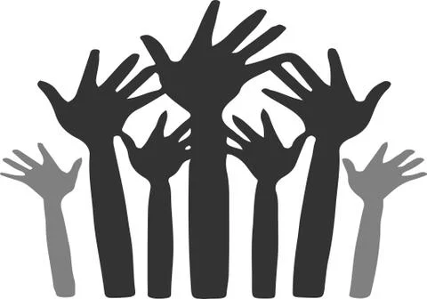 Voting icon on white background Stock Illustration