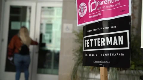 Voting Location in Pennsylvania Video stock 220793903