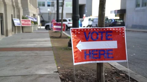 Voting Location in Pennsylvania Video stock 220793969