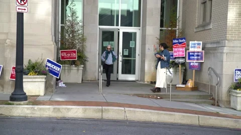 Voting Location in Pennsylvania Video stock 220794011