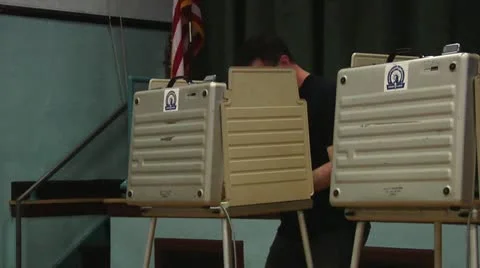 Voting Man Stock Footage 11135199