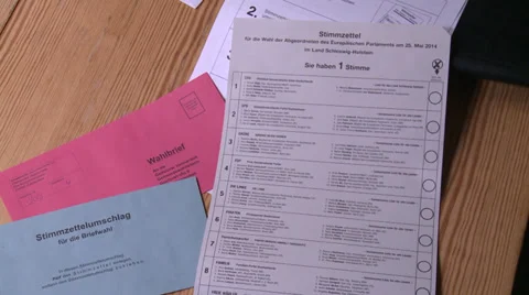 Voting material  - HD Stock Footage 38186712