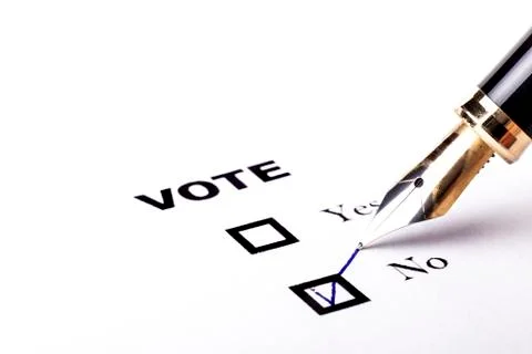 Voting no Stock Photos