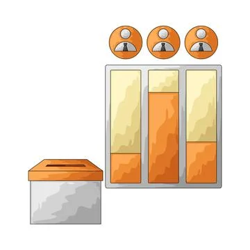 Voting poll illustration Stock-Illustration