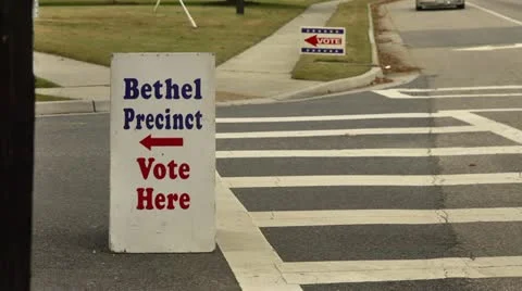 Voting precinct Video stock 12475841