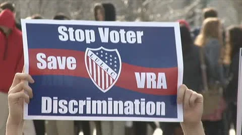 Voting Rights Act rally Video stock 21831169
