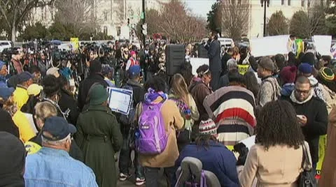 Voting Rights Act rally Video stock 21846722
