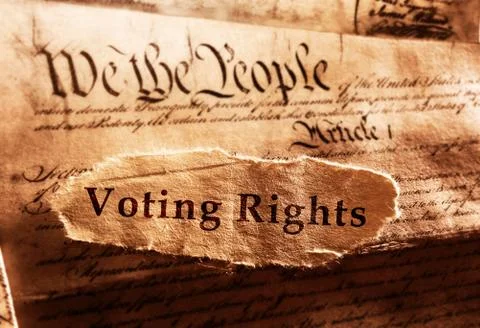 Voting Rights and Constitution Stock Photos