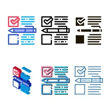 Voting selection icon vector outline diversity Stock Illustration