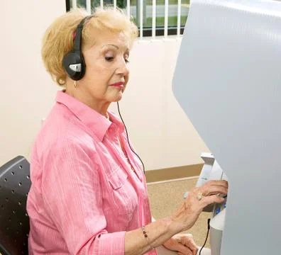 Voting Series - Making Her Choice Stock Photos