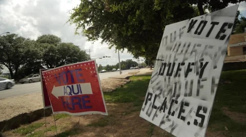 Voting Signs 스톡 동영상 53186190