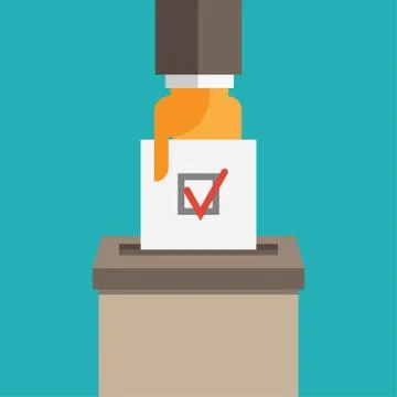 Voting symbol illustration Stock Illustration