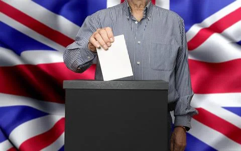 Voting in the UK elections Stock Photos