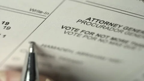 Voting in a United States election Stock Footage 202038973