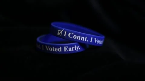 Voting Wrist Band 스톡 동영상 12436188