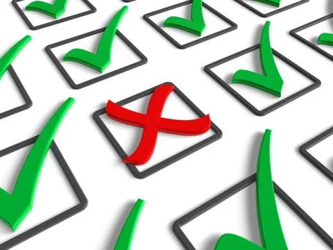 Voting/rejection concept Illustrazione stock