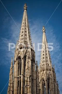 The Votive Church Votivkirche located on the Ringstrasse in Vienna Stock Photos