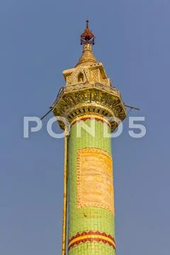 Votive column, Sagaing hill Stock Photos