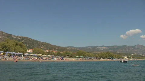 Votsalakia beach, Samos Greece 스톡 동영상 684015