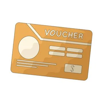 Voucher illustration Stock Illustration