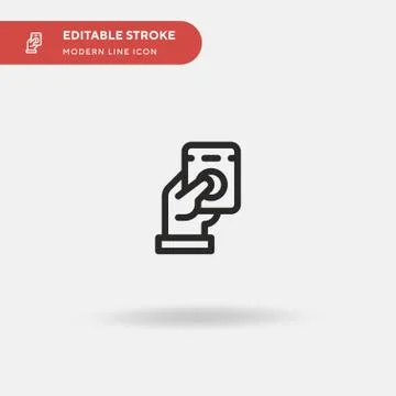 Voucher Simple vector icon. Illustration symbol design template for web mobil Stock-Illustration