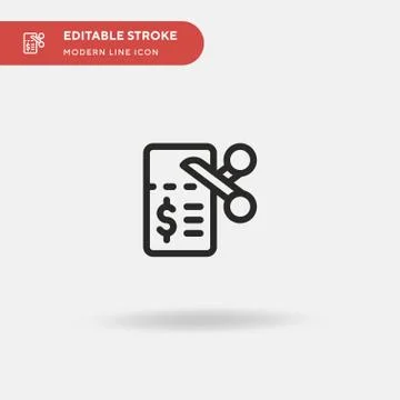 Voucher Simple vector icon. Illustration symbol design template for web mobil Stock-Illustration