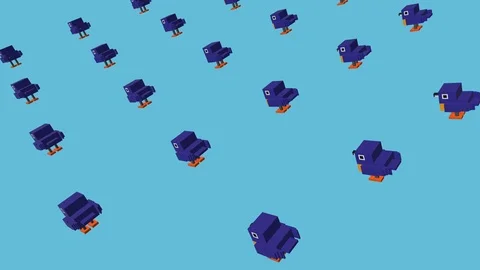 Voxel Chogui -  ANIMATED BACKGROUND Stock Footage 77565767