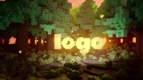 VoxelVerse Stream and Logo Stock After Effects