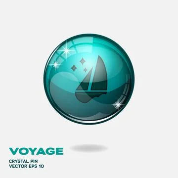 Voyage 3D Buttons Stock Illustration