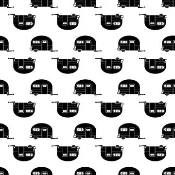 Voyage trailer pattern seamless vector Illustrazione stock