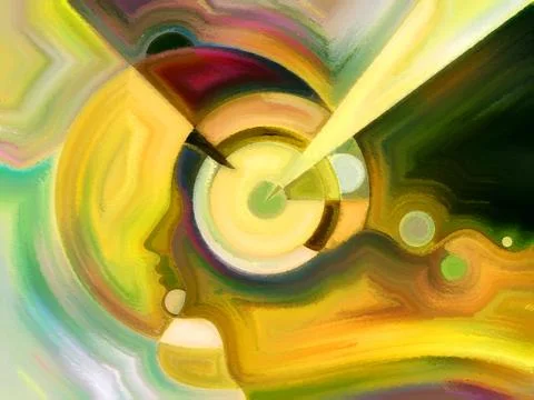 Voyages to Inner Paint Stock Illustration