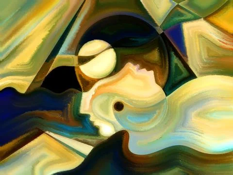 Voyages to Inner Paint Stock Illustration