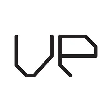 Vp initial letter vector logo icon Stock Illustration
